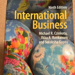 International Business Ninth Edition by Michael R. Czinkota…